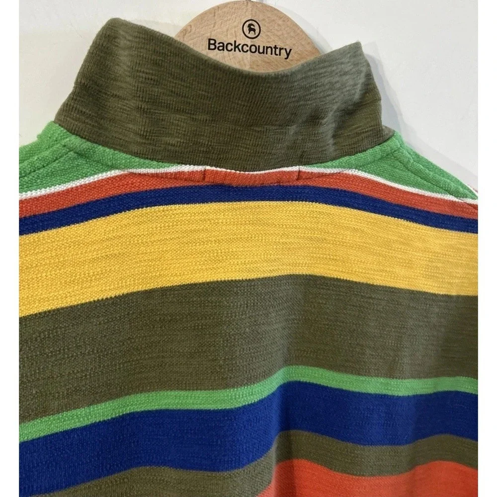 Mens Polo Ralph Lauren Polo Shirt Multicolor Striped Western Clean Textured XXL